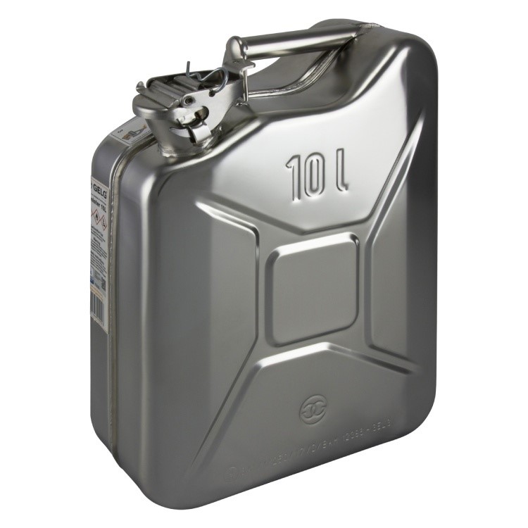 7500024 Jerrycan 10 ltr., Roestvrijstaal