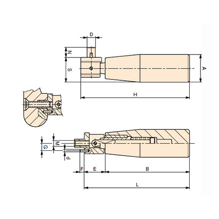 Foldaway revolving handle MGR detail 2