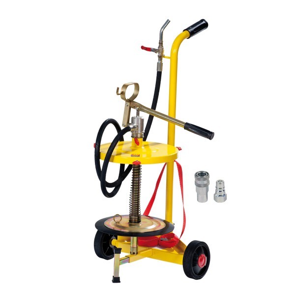 Mobile grease filling pump for 18-30 kg drums