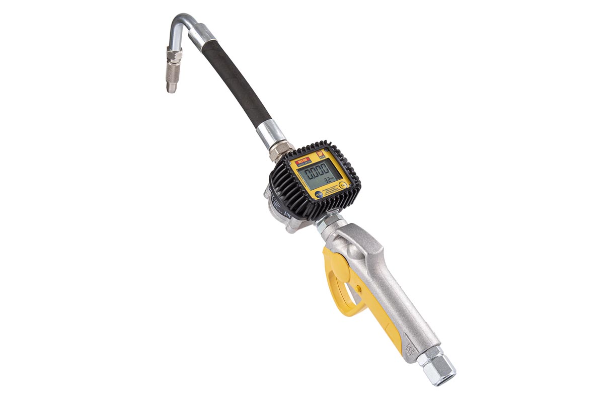 024-1233-A00 Handmatig dig. olie pistool met flex. slang -  Ø12mm, 105°