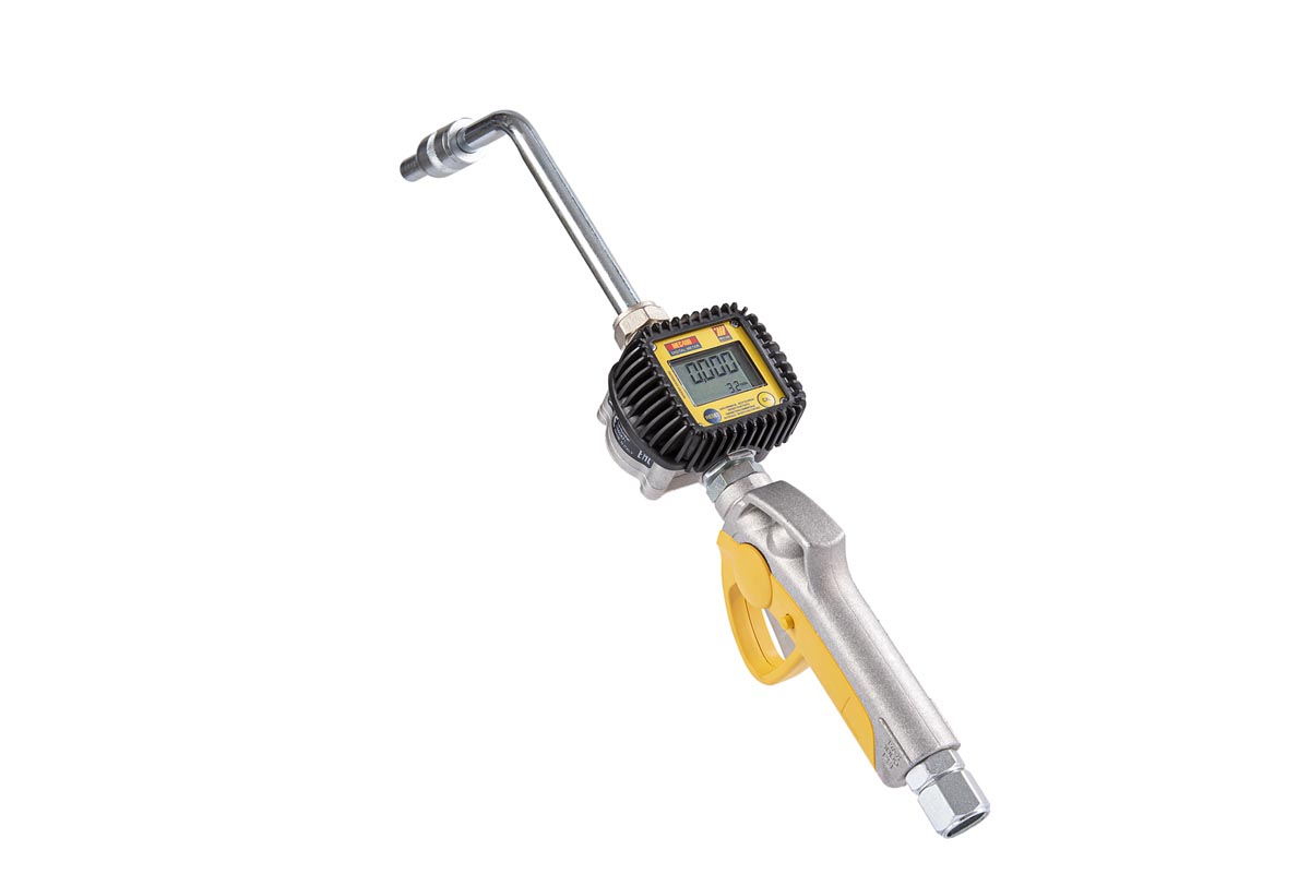 024-1233-D00 Handmatig dig. olie pistool met vaste slang - Ø 14 mm, 45°