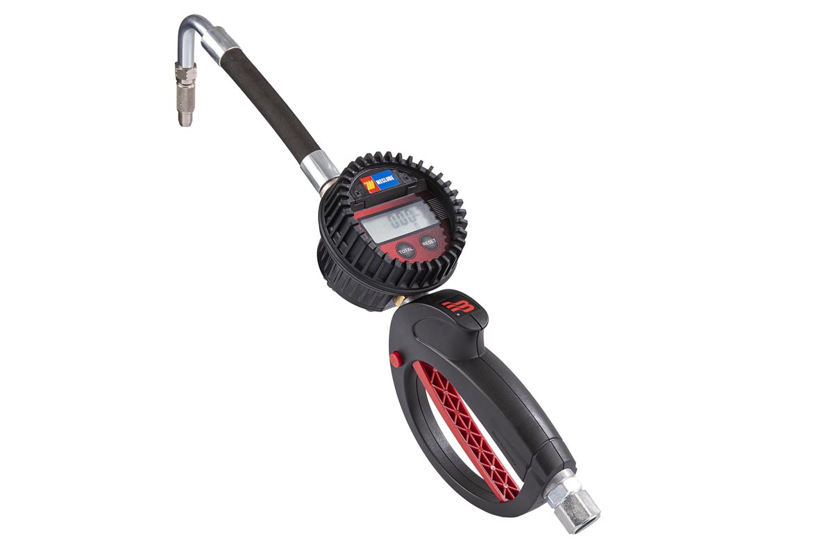 Ölpistole mit digitalem Durchflussmesser