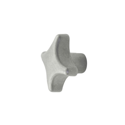 Kruisknop DIN 6335 RVS 1.4308 (A2) mat gestraald