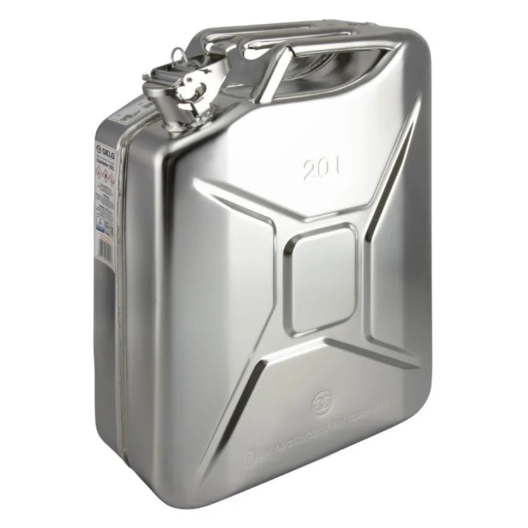 RVS jerrycan voor brandstof