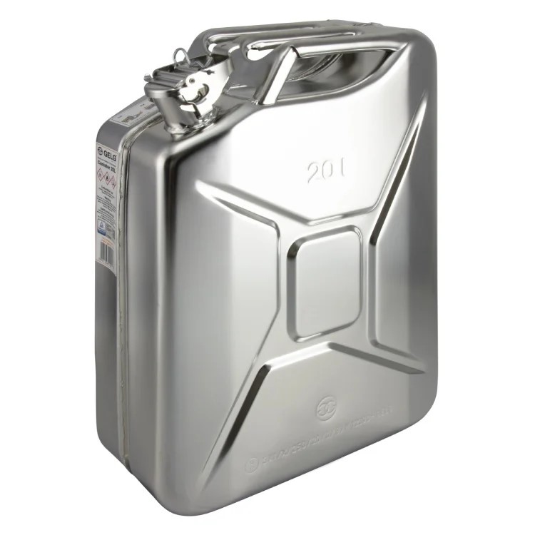 Stainless Steel jerrycan for petrol