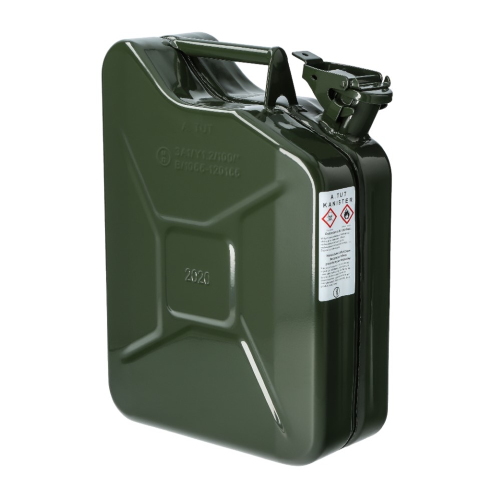 7500893 Jerrycan 10 liter, metaal, groen