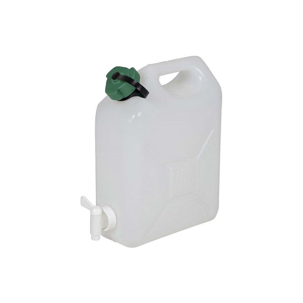 Plastic jerrycan for water drain valve
