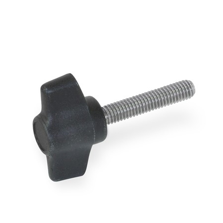 Wing screw GPX stainless steel threaded pin