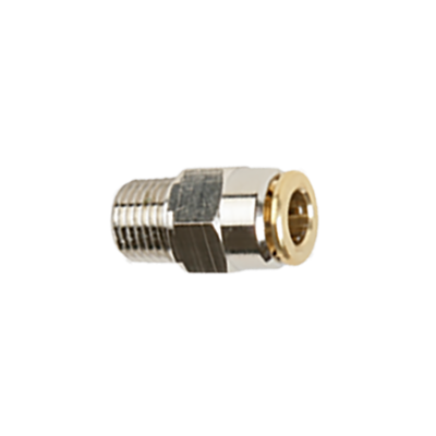 Push-in fitting straight, screw type